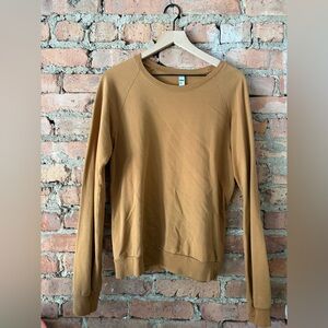 American Apparel Crewneck Sweater in Mustard